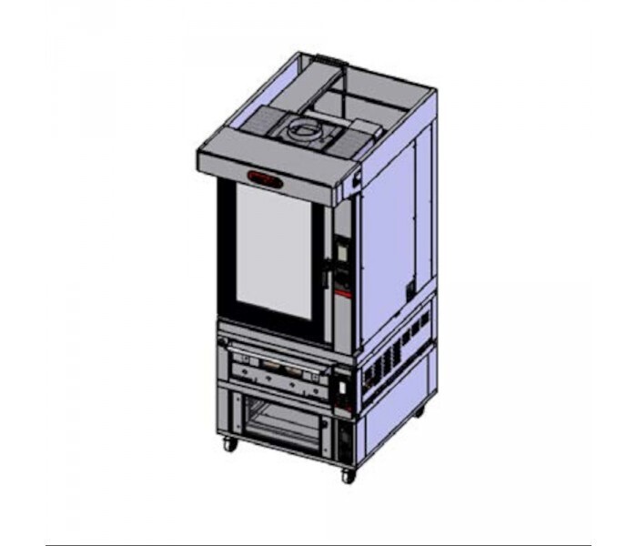 Zanolli Teorema Combi Anemos Bakery Combination -10 Tray Bakery Touch Combi Oven with Single Deck 2 Tray Pastry Oven and 3 Tray Prover with Humidifier