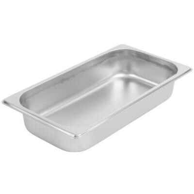 1/3 Size Steam Pan Stainless Steel 65mm deep