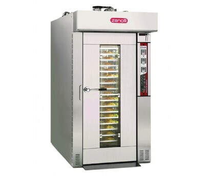 Zanolli Rotor Wind 36 Tray Roll in Electric Rotating Baking Oven - (40 X 60) Trays - Long Version