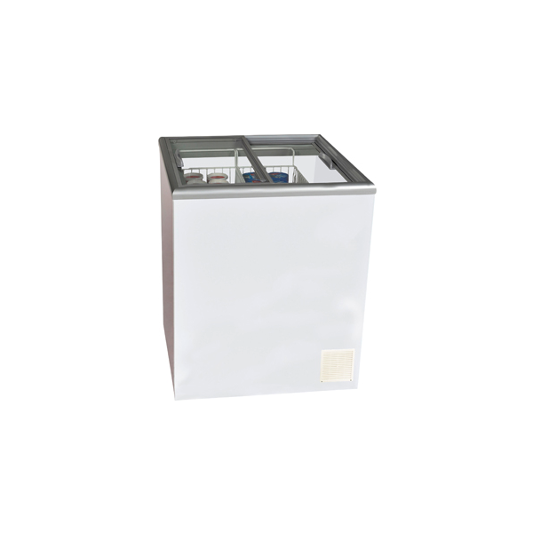 ICS NOVA 2 Flat Top Display &amp; Storage Freezer (Glass or Solid Sliding Lids) - 163 Litres