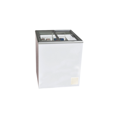 ICS NOVA 2 Flat Top Display &amp; Storage Freezer (Glass or Solid Sliding Lids) - 163 Litres