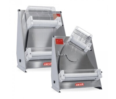 Zanolli 400mm Parallel Double Pass Dough Roller with foot pedal