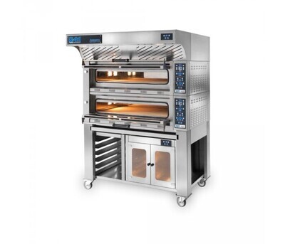 GAM AZZURRO Series Stone Deck Pizza Oven - 4 x 34cm pizzas