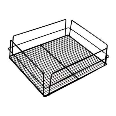 Glass Basket Rack Black 425 x 350 x 125mm