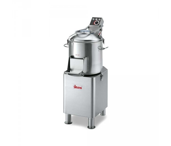 Sirman PPJ20 freestanding 400V Potato Peeler 20kg / 35L Batch Capacity