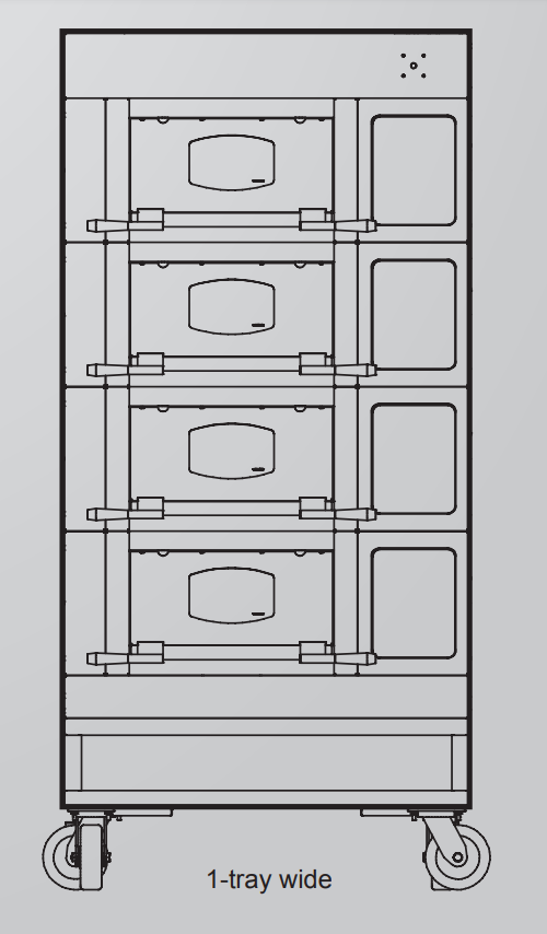 Mono DX Harmony Eco-Touch Controller Modular Deck Oven - 1-Tray Wide