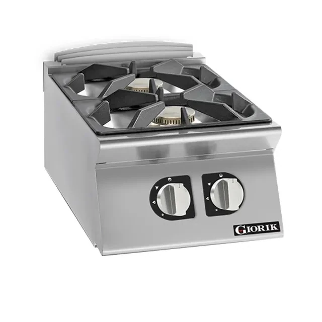 Giorik 700 Series 1200mm wide Combination Solid Top and Gas Burner on Gas Oven