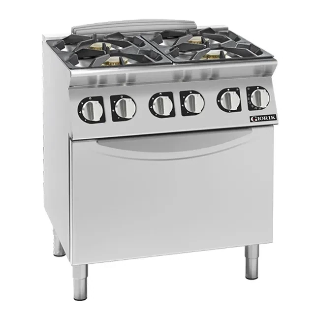 Giorik 700 Series 4 Burner Gas Boiling Top on Open Base Giorik 700 Series 4 Burner Gas Boiling Top on Open Base