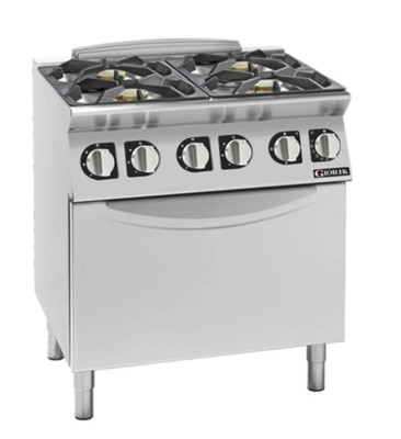 Giorik 900 Series 4 Burner Gas Boiling Top on Open Base