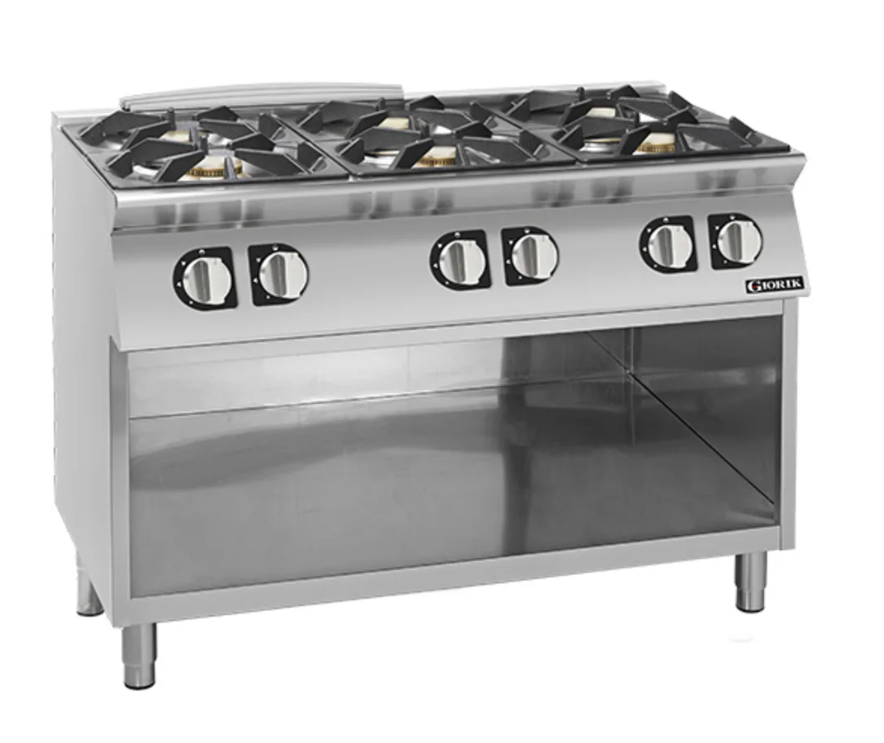 Giorik 900 Series 6 Burner Gas Boiling Top