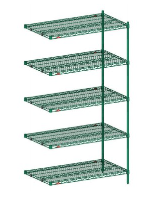 Metro Super Erecta ADD-ON Wire Shelving (14&quot; x 72&quot;) - 4 Wire Shelves
