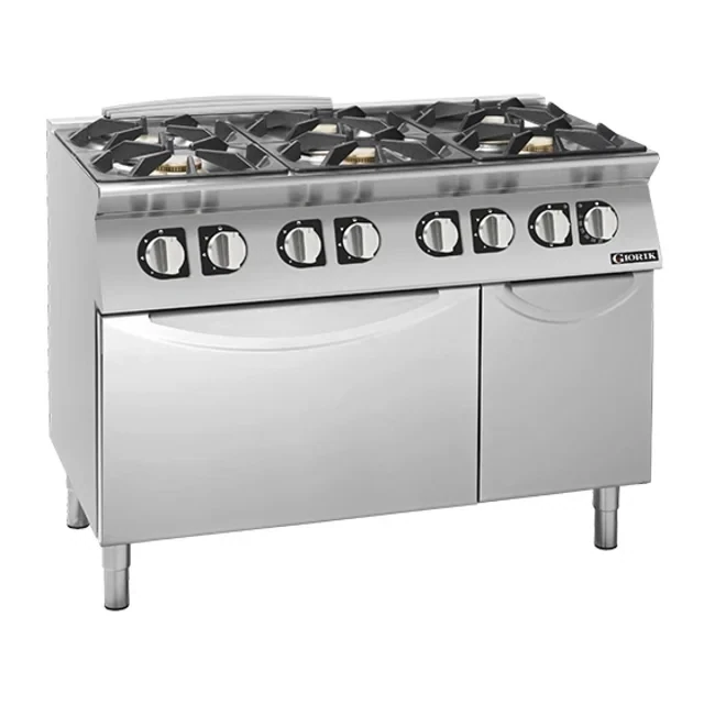 Giorik 700 Series 6 Burner Gas Boiling Top on Open Base
