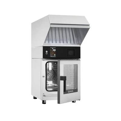 Giorik Mini Touch Injection Electric Combi Oven &amp; Ventless Hood with Reverse Osmosis Filter - 6 x 1/1GN