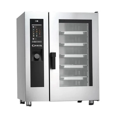 Giorik Steambox Evolution Boiler Electric Combi Oven &amp; Ventless Hood with Reverse Osmosis Filter - 6 x 1/1GN