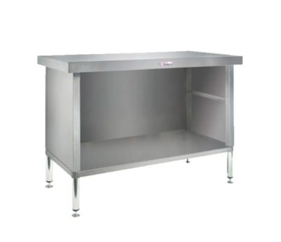 Simply Stainless Corner Bench with Splashback SS04 700 series 900mm wide Includes Undershelf