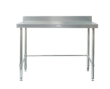 Simply Stainless Work Bench with Splashback SS02 600 series 600mm Wide Includes Leg Brace