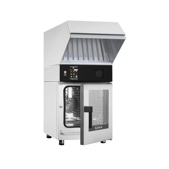 Giorik Mini Touch Injection Electric Combi Oven &amp; Ventless Hood with Standard Filter - 6 x 1/1GN