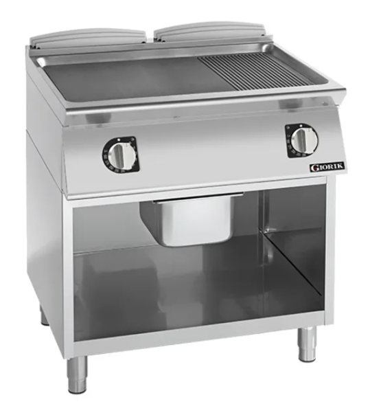 Giorik 900 Series 800mm wide Gas Solid Top on Open Base