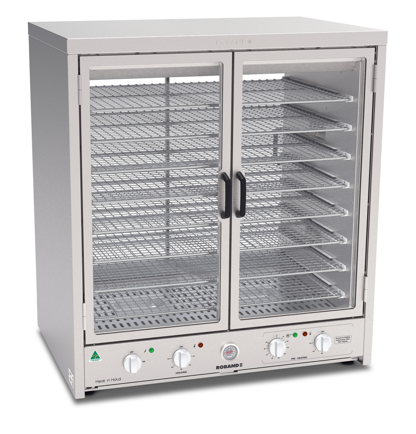 Roband Heat ‘n’ Hold Food Display Warmer - Sliding Doors