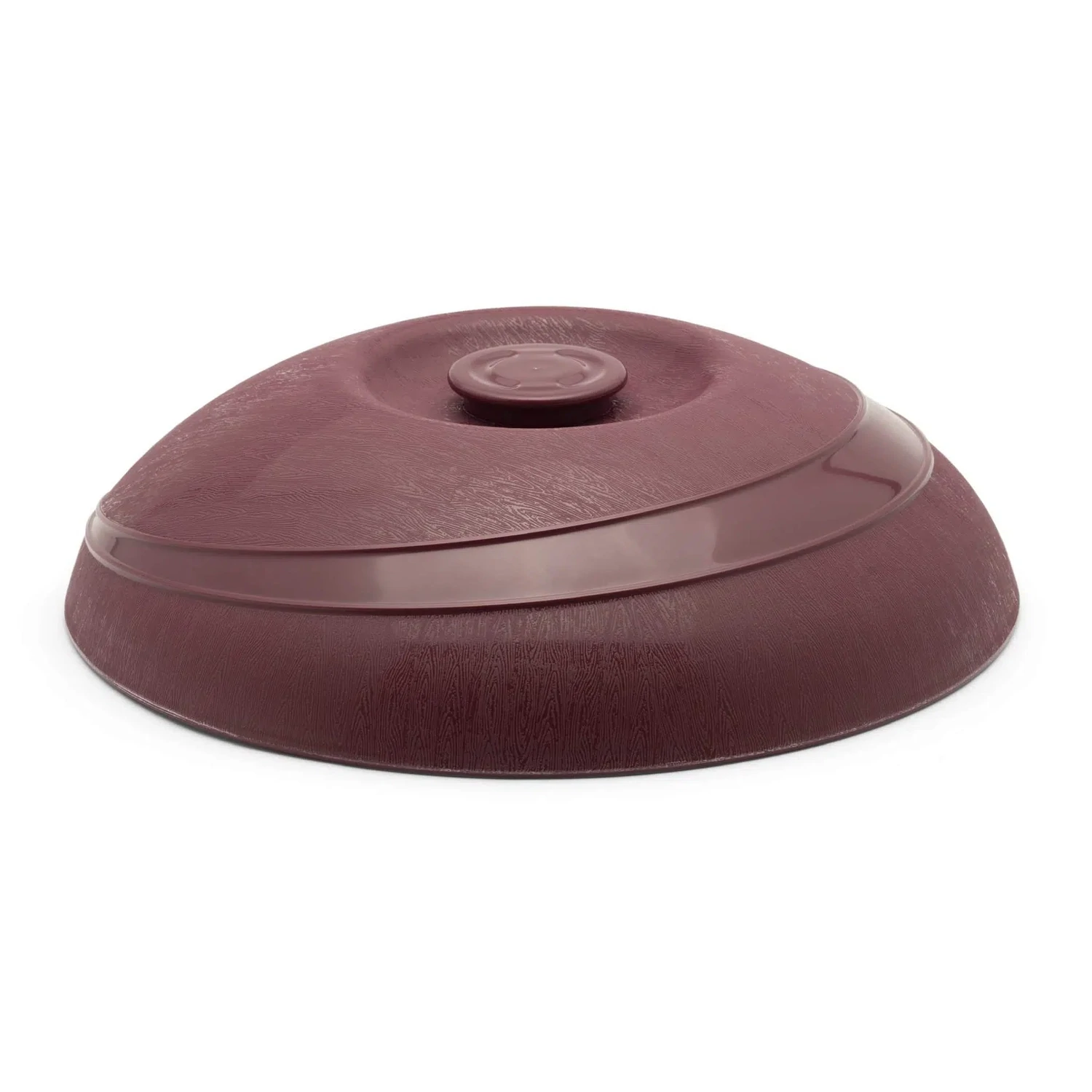 Moderne Plate Cover Insulated Burgundy - Carton of 12