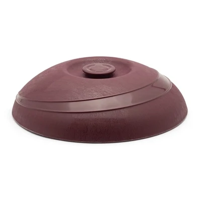 Moderne Plate Cover Insulated Burgundy - Carton of 12