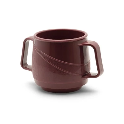 Moderne Insulated Double Handle Mug Burgundy 250mL - Carton of 24
