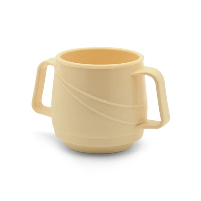 Moderne Insulated Double Handle Mug Yellow 250mL - Carton of 24