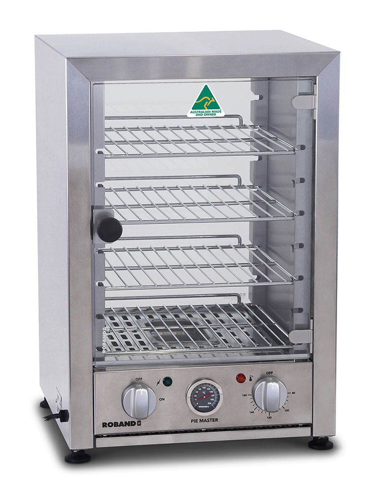 Roband Pie Warmer Hinged Glass Doors 25 Pie Capacity With Internal Light Roband Pie Warmer Hinged Glass Doors 25 Pie Capacity With Internal Light