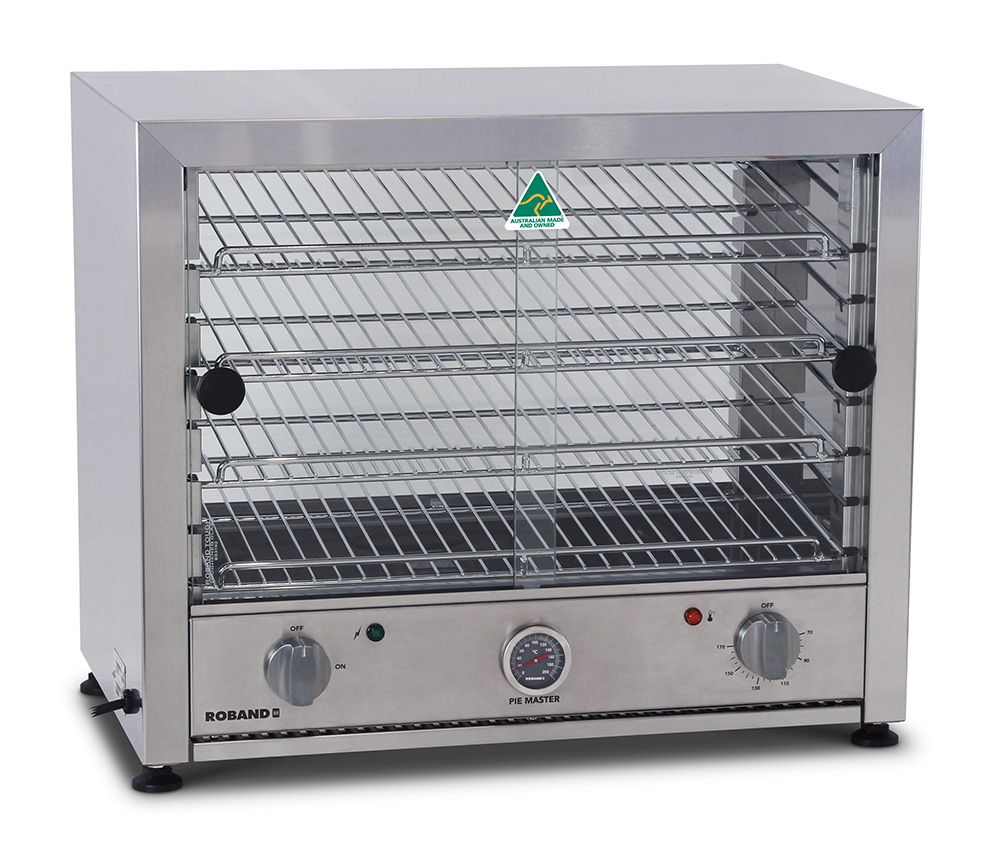 Roband Pie Warmer Glass Doors Single Side 50 Pie Capacity