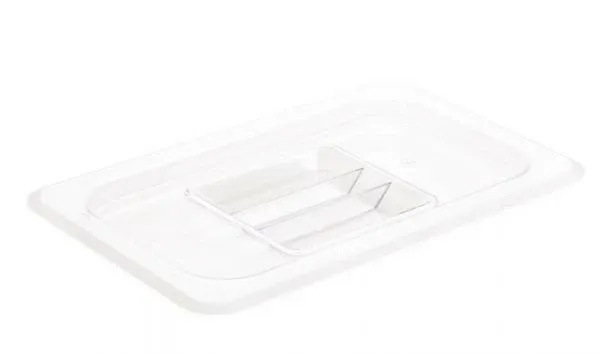 1/4 Size Polycarbonate Food Pan Cover Clear 1/4 Size Polycarbonate Food Pan Cover Clear