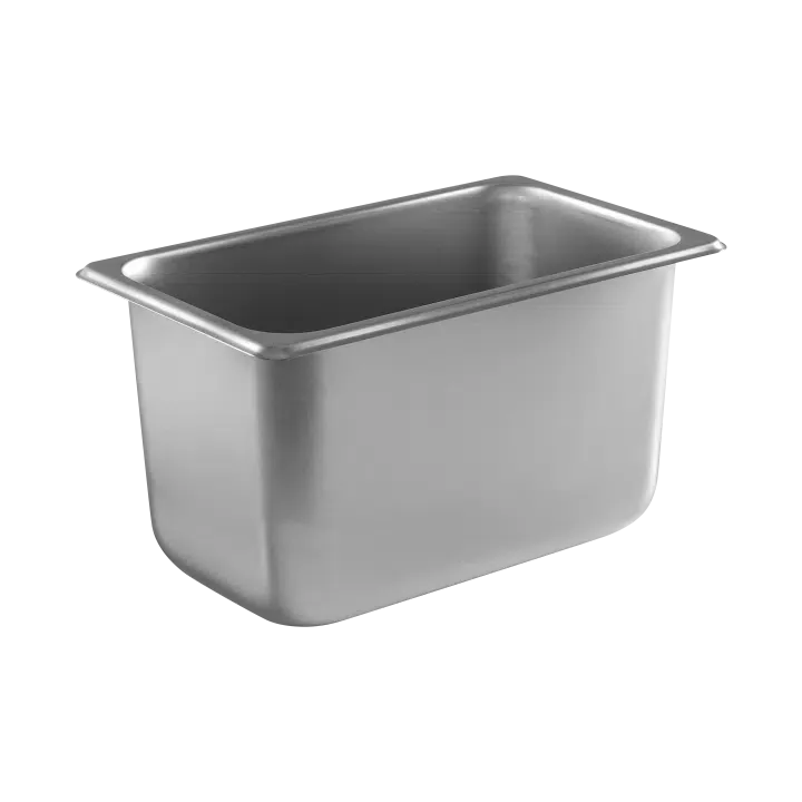 1/4 Size Steam Pan Stainless Steel 150mm