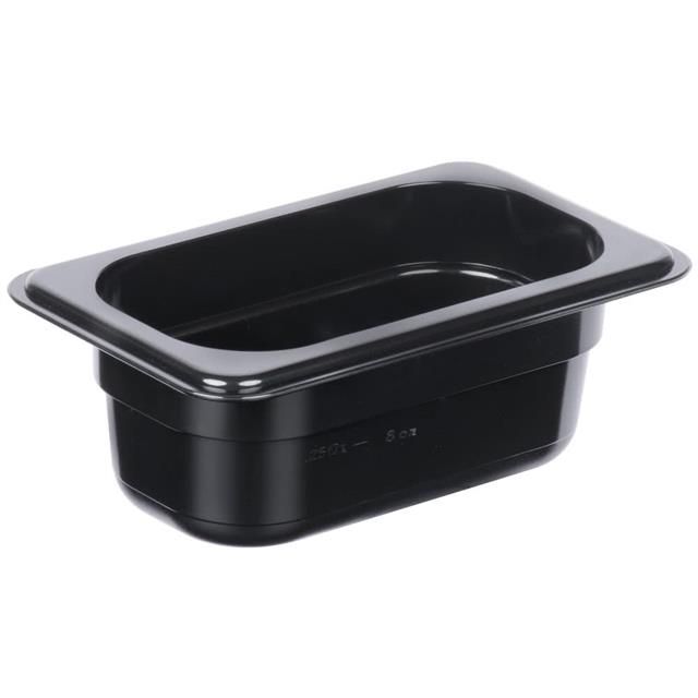 1/9 Size Polycarbonate Food Pan Black 65mm 1/9 Size Polycarbonate Food Pan Black 65mm