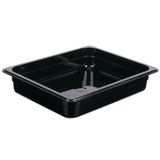 1/2 Size Polycarbonate Food Pan Black 65mm