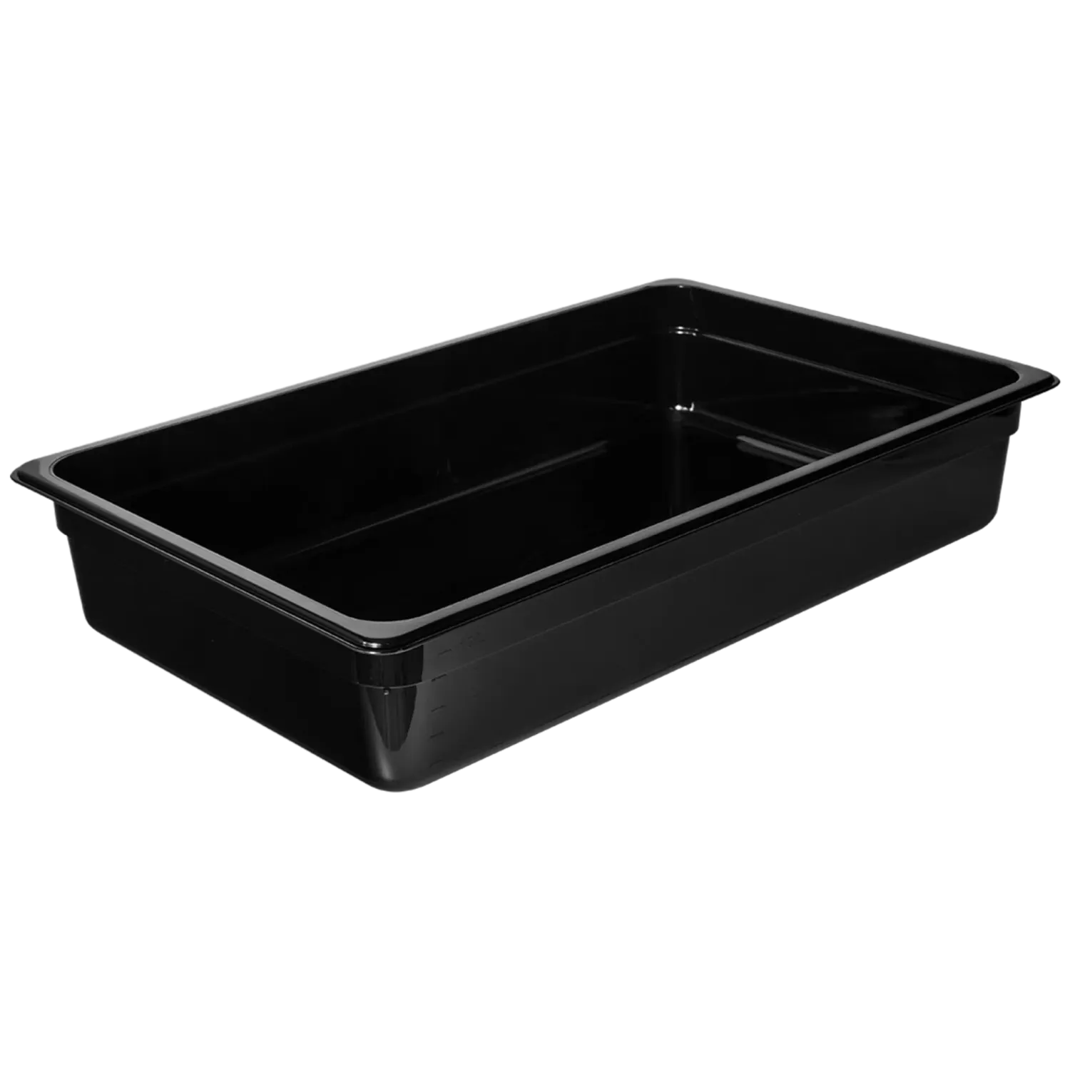 1/1 Full Size Polycarbonate Food Pan Black 100mm