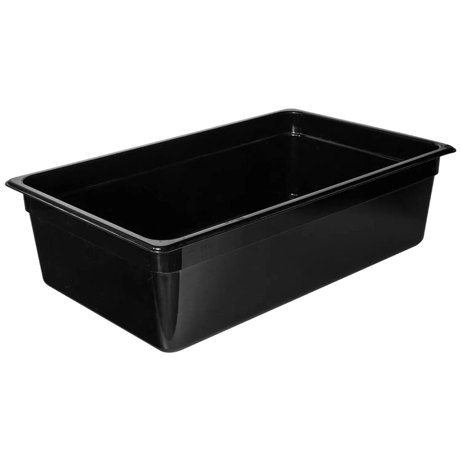 1/1 Full Size Polycarbonate Food Pan Black 150mm