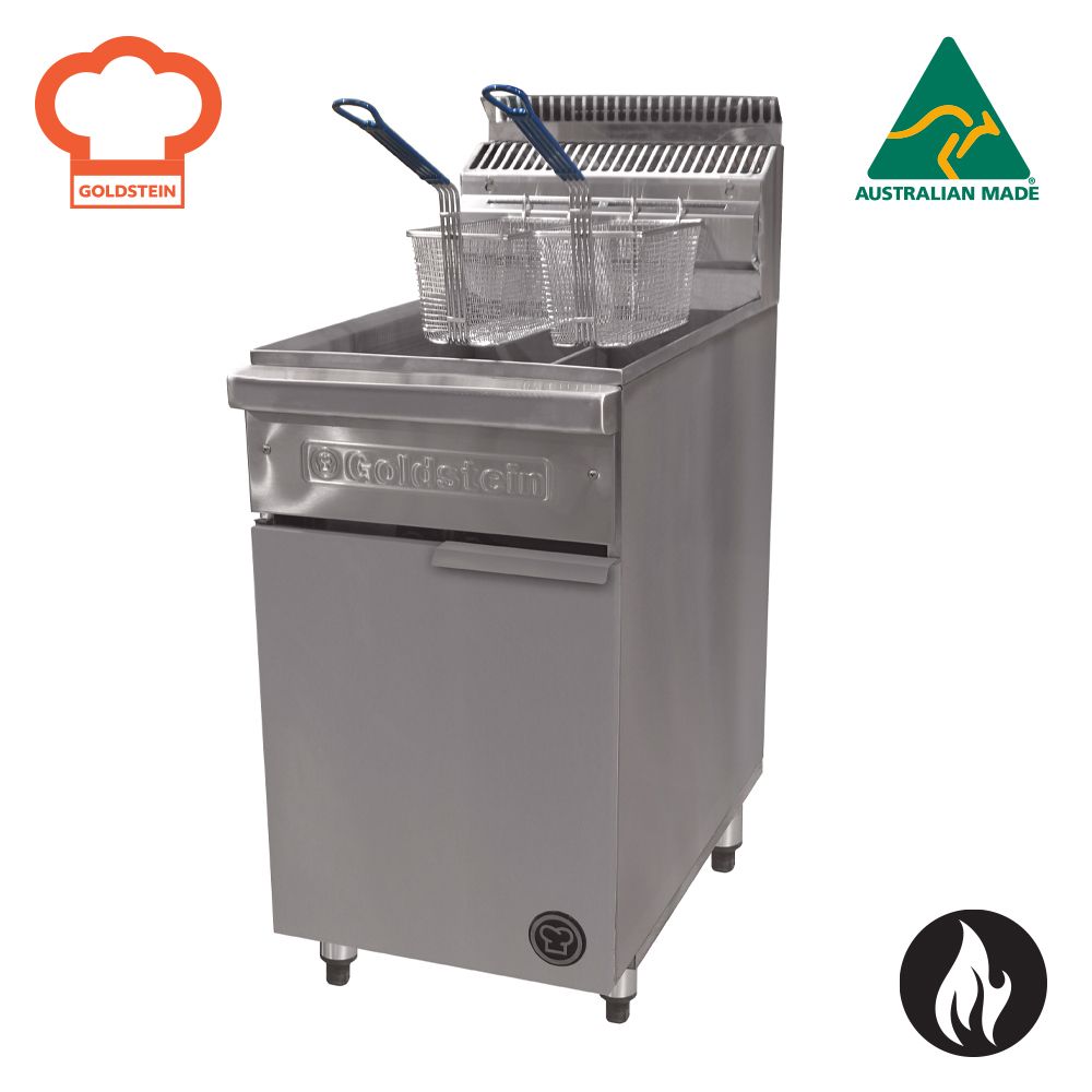 Goldstein VFGTL V-Pan 450mm Split Pan High Performance Gas Fryer