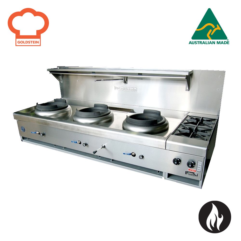 Goldstein CWA3B2 | Asian Cooking Ranges Woks | Gas