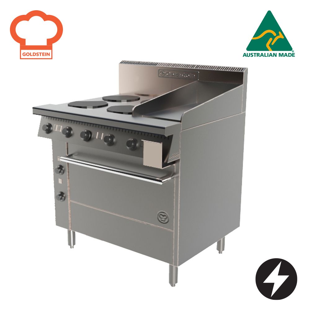 Goldstein PE4S12G28 | 711MM (28&#39;&#39;) Static Oven Ranges | Electric