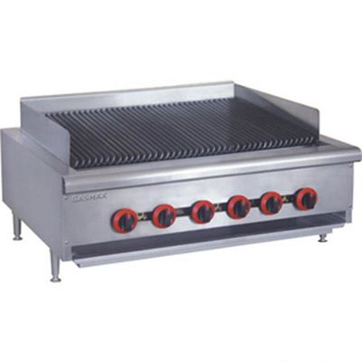 Gasmax QR-36E Natural Gas 6 Burner Char Grill Top