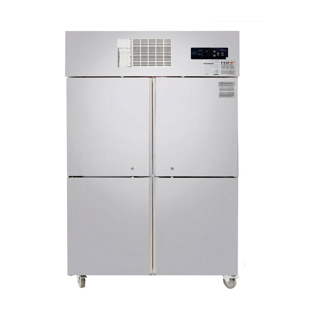 Thermaster SUC1000 TROPICAL Thermaster 4 x Half door SS Fridge Thermaster SUC1000 TROPICAL Thermaster 4 x Half door SS Fridge