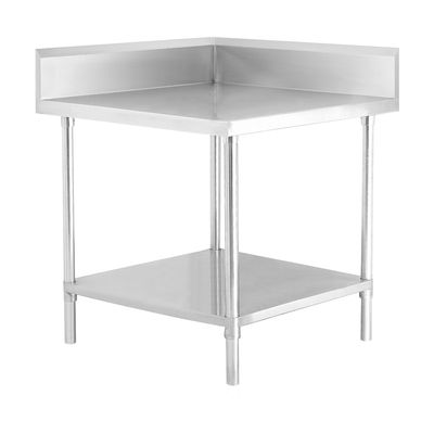 WBCB6-0600/A - Corner Workbench with 150mm Splashback &amp; Undershelf
