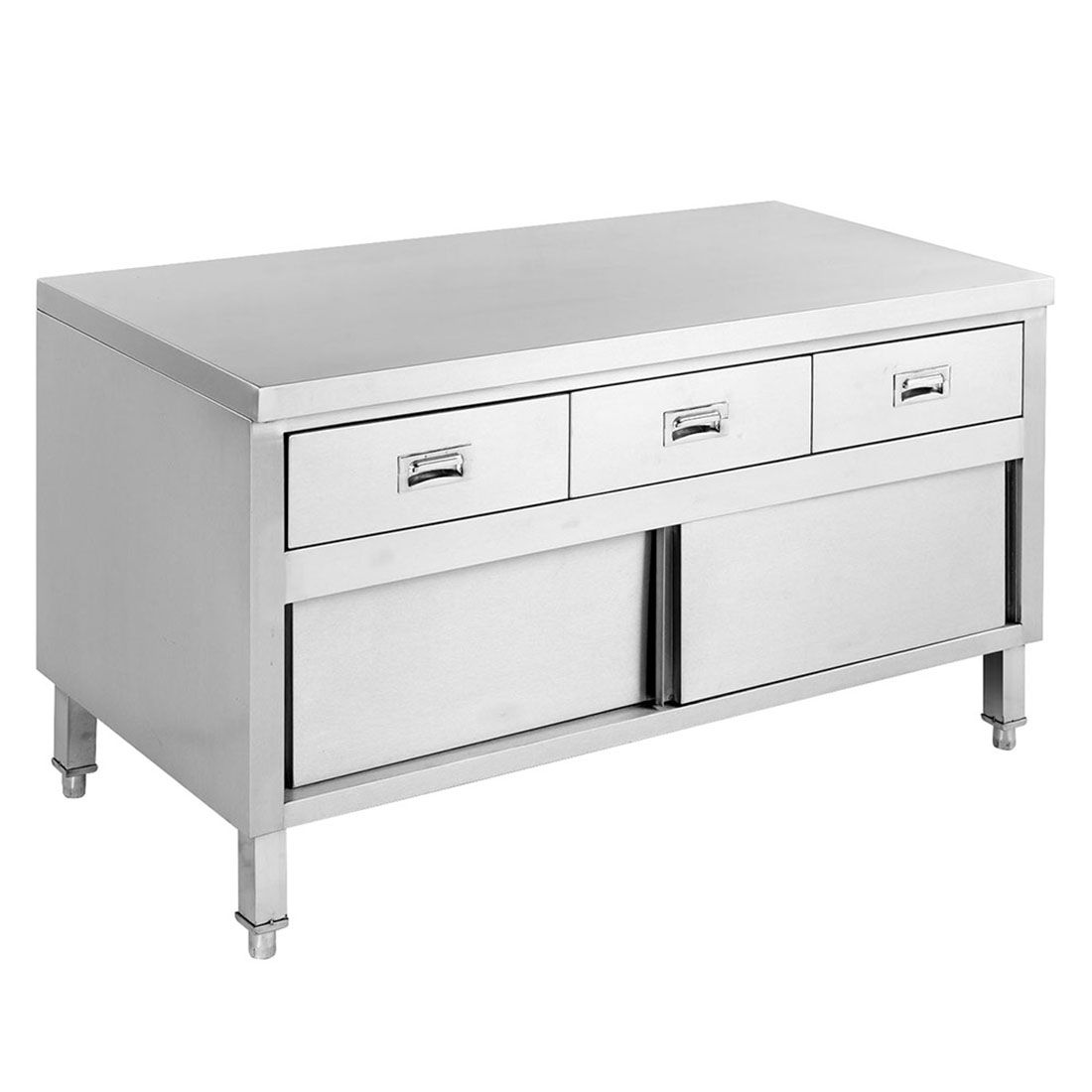 SKTD-1200 Kitchen Tidy Cabinet Work Bench with Doors &amp; 3 Drawers