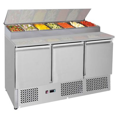 Thermaster GNS1300D Three Door Compact Salad Prep Top