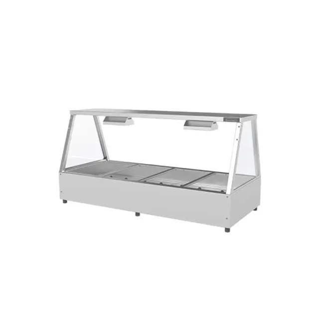 Woodson 4 Module Self Serve Hot Food Display (2 Rows 4 Bays)