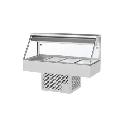 Woodson Straight Cold Food Display (2 Rows 4 Bays)