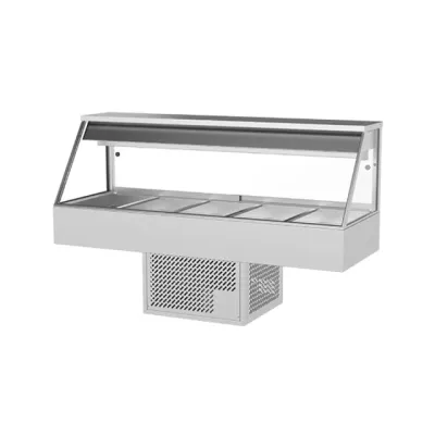 Woodson Straight Cold Food Display (2 Rows 5 Bays)