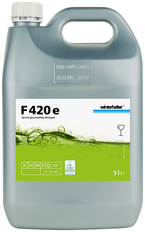 Winterhalter F420 Universal Liquid Glass Washing Detergent 2x5L