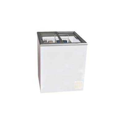 ICS NOVA 2 Flat Top Display &amp; Storage Freezer (Glass or Solid Sliding Lids) - 163 Litres