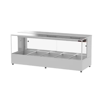 Woodson 5 Module Square Glass Hot Food Display