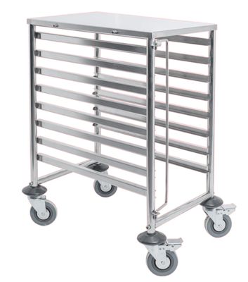 Simply Stainless Mobile Trolleys SS16 18 x 2/1 65mm Deep GN Pans